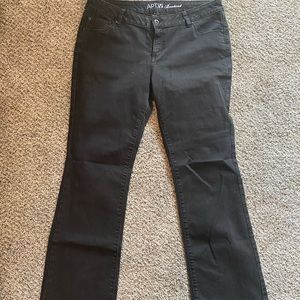 Apt. 9 black boot cut jeans size 12